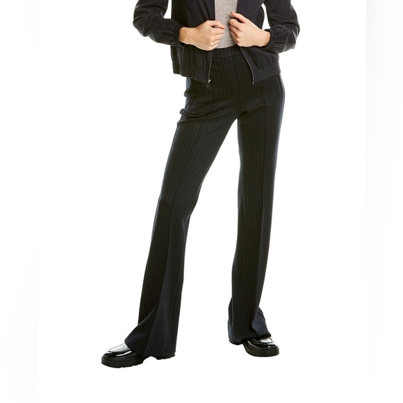 🖤 NWT Theory Pull-On Demetria Pale Stripe Knit Pants 🖤 - Picture 1 of 8